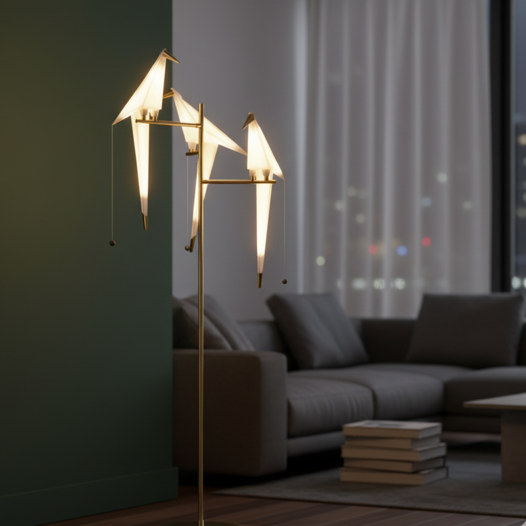 AlaPlica Origami Bird Magnetic Light - Rechargeable LED Sculptural Accent Lamp 9