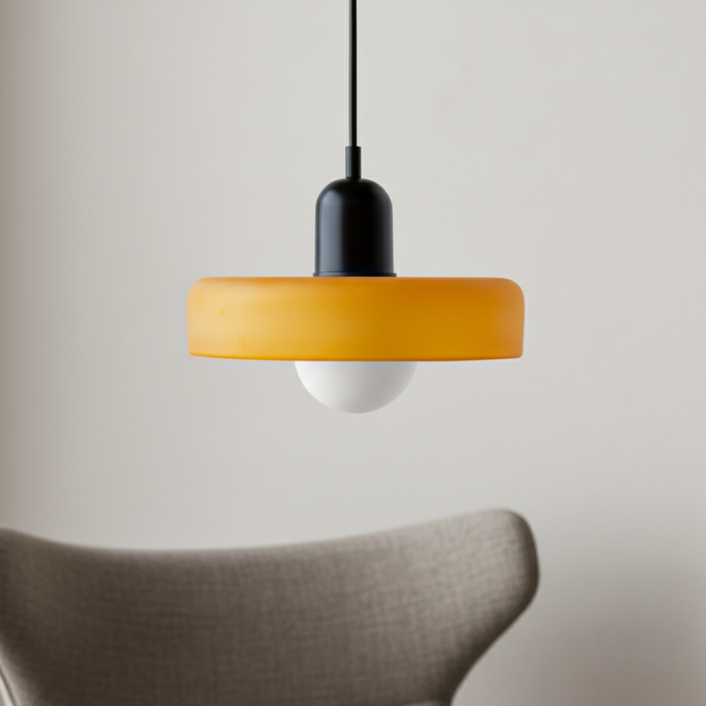 Bauhaus-Inspired Glass Pendant Light – Modern Kitchen Pendant Lighting Fixture 13