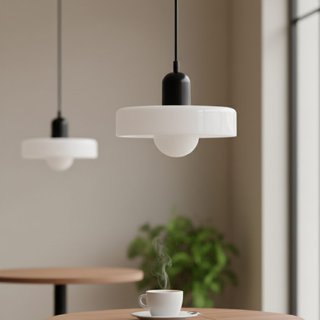 Bauhaus-Inspired Glass Pendant Light – Modern Kitchen Pendant Lighting Fixture 2