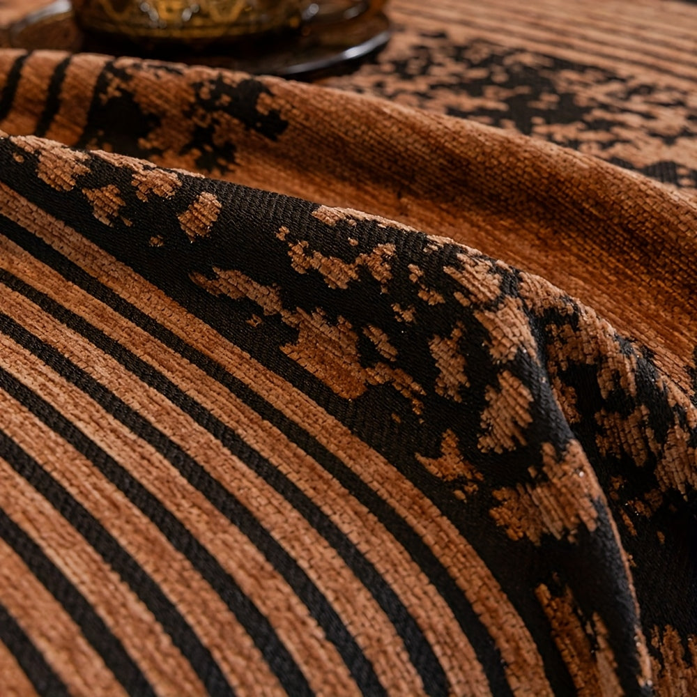 Chic Mosaic Lines Pattern Sofa Cover – Soft Chenille with Non-Slip Design 5