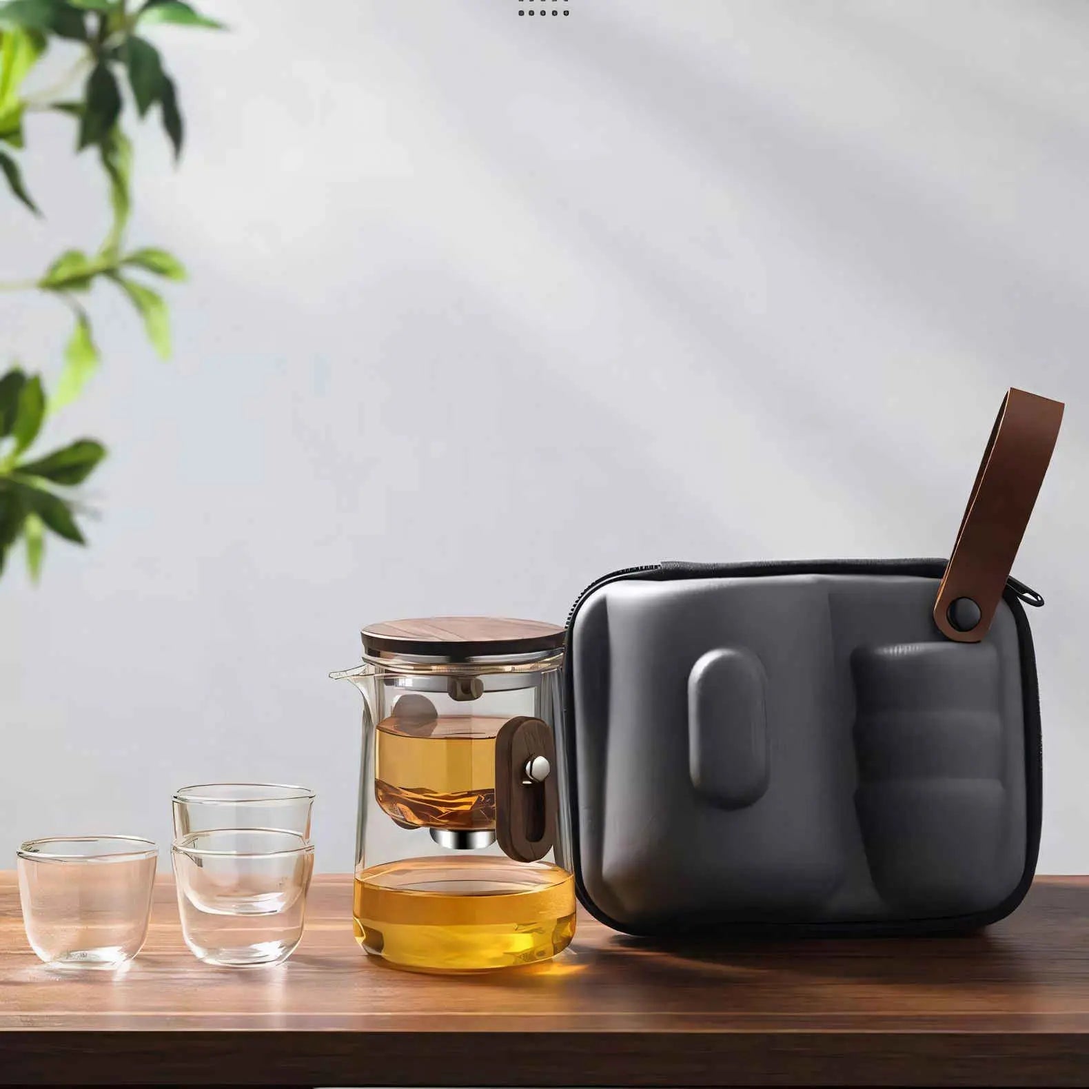 Compact Travel Tea Set – Lightweight Borosilicate Glass with Advanced Filtration 2