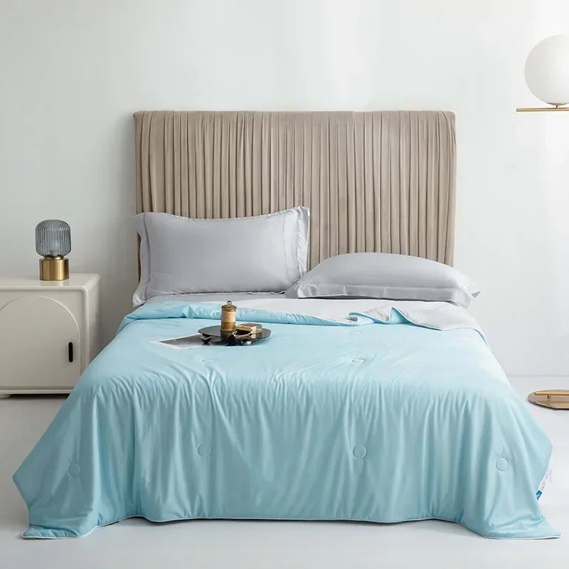 Cooling Summer Blanket – Lightweight Ice Silk Comforter with Double-Sided Cooling 5
