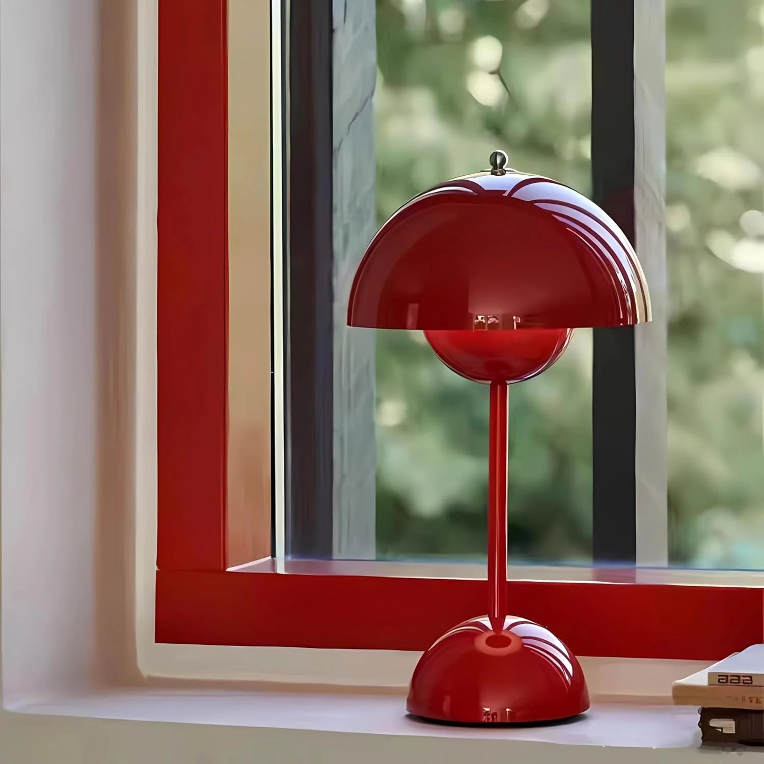 Cordless Battery Operated Table Lamp – Modern Dimmable Mushroom Design 2