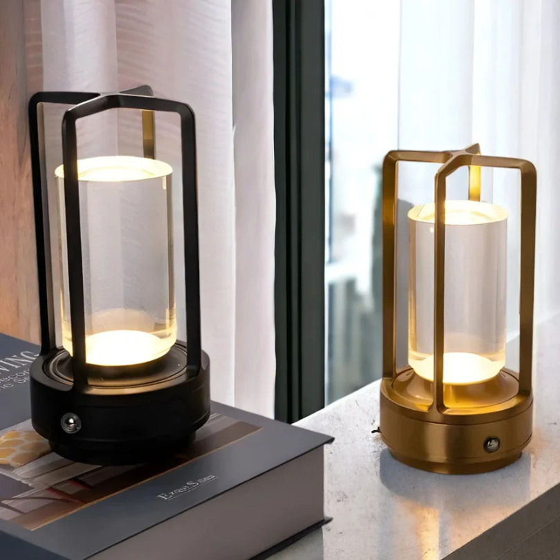 Cordless Scandinavian Table Lamp – Touch-Controlled Dimming with Portable Design 0
