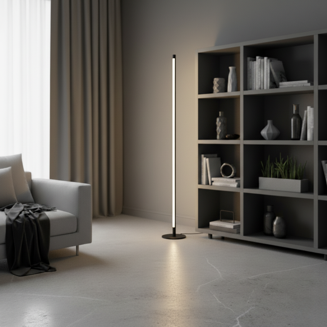 DuctusLux Geometric LED Floor Lamp - Dimmable Multi-Head Standing Light with Remote 1