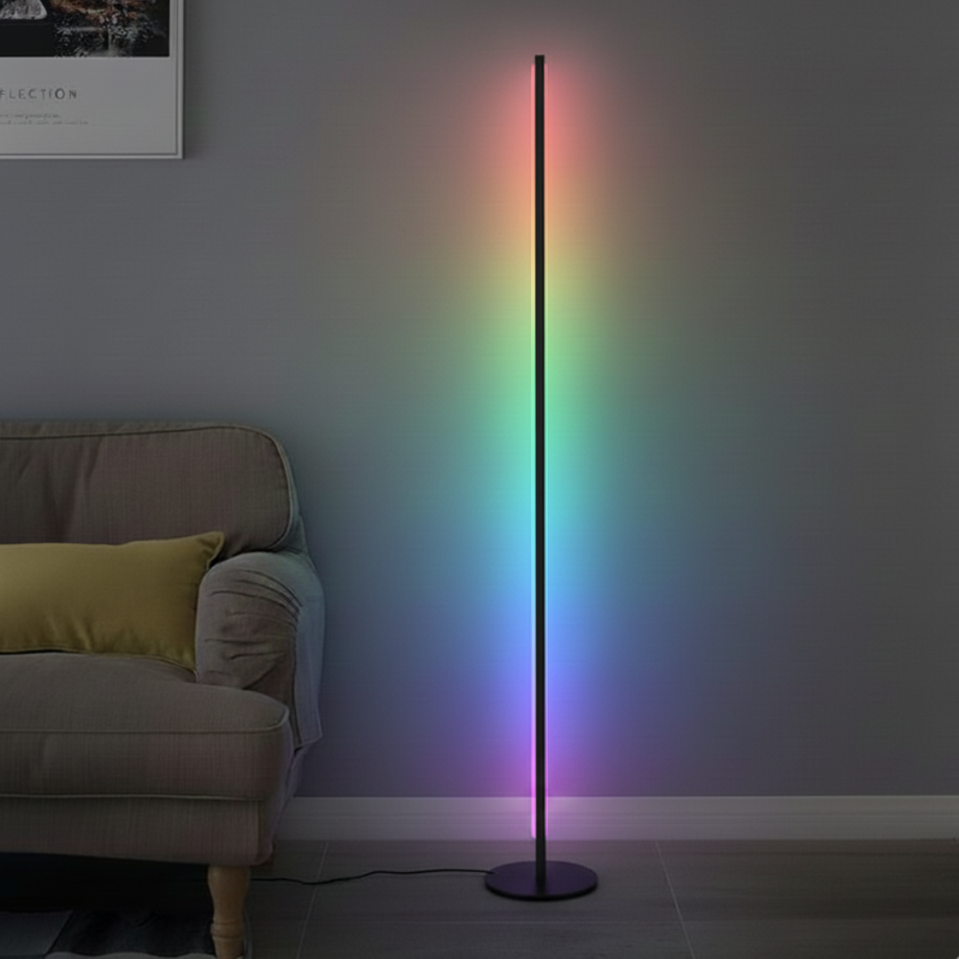 DuctusLux Geometric LED Floor Lamp - Dimmable Multi-Head Standing Light with Remote 8