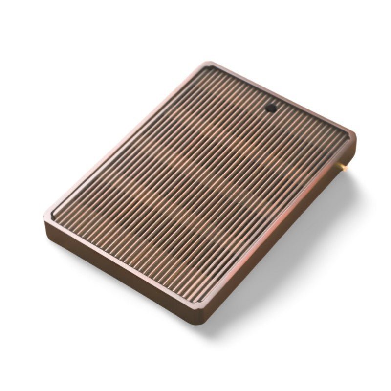 Elegant Bamboo Tea Tray – Stylish Japanese Design with Built-In Water Drain System 6