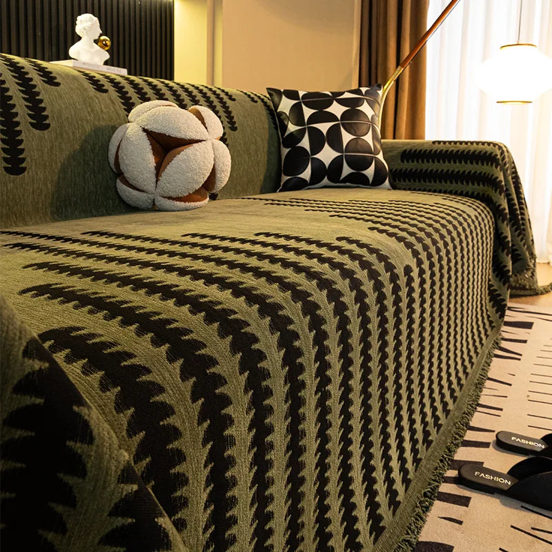 Elegant Chenille Sofa Cover – Soft, Durable, and Versatile Protection 9