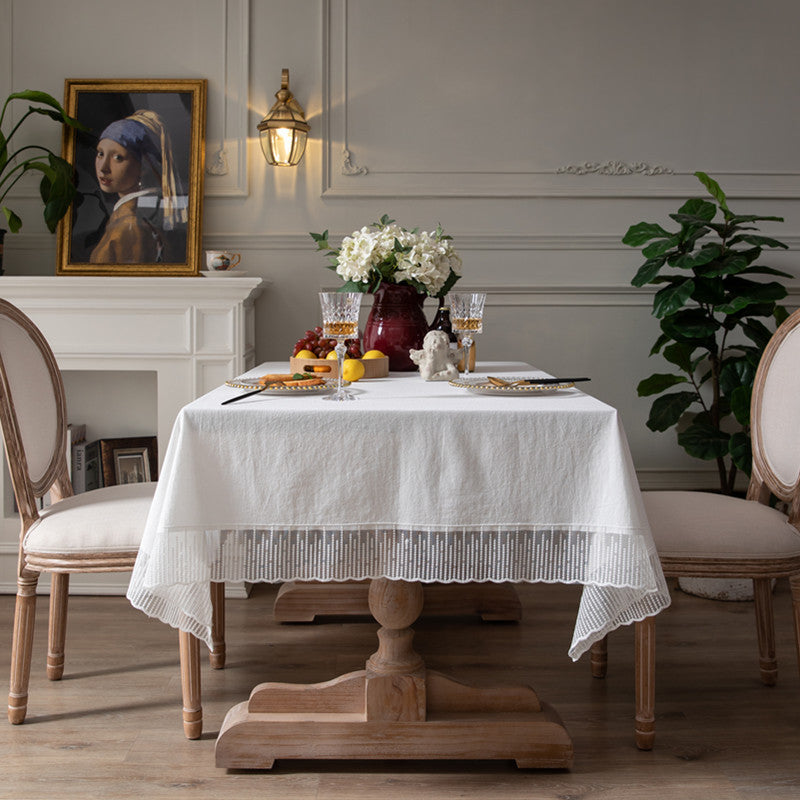 Elegant Cotton Tablecloth – Durable, Versatile, and Soft for Any Occasion 0