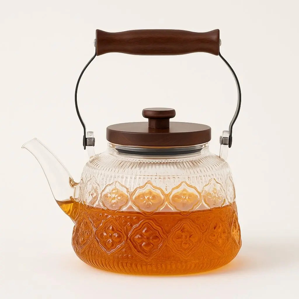Elegant Glass Teapot with Infuser – Heat-Resistant Borosilicate Design 2
