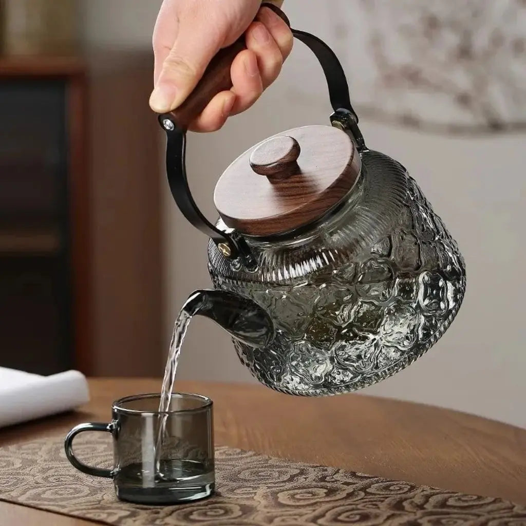 Elegant Glass Teapot with Infuser – Heat-Resistant Borosilicate Design 7
