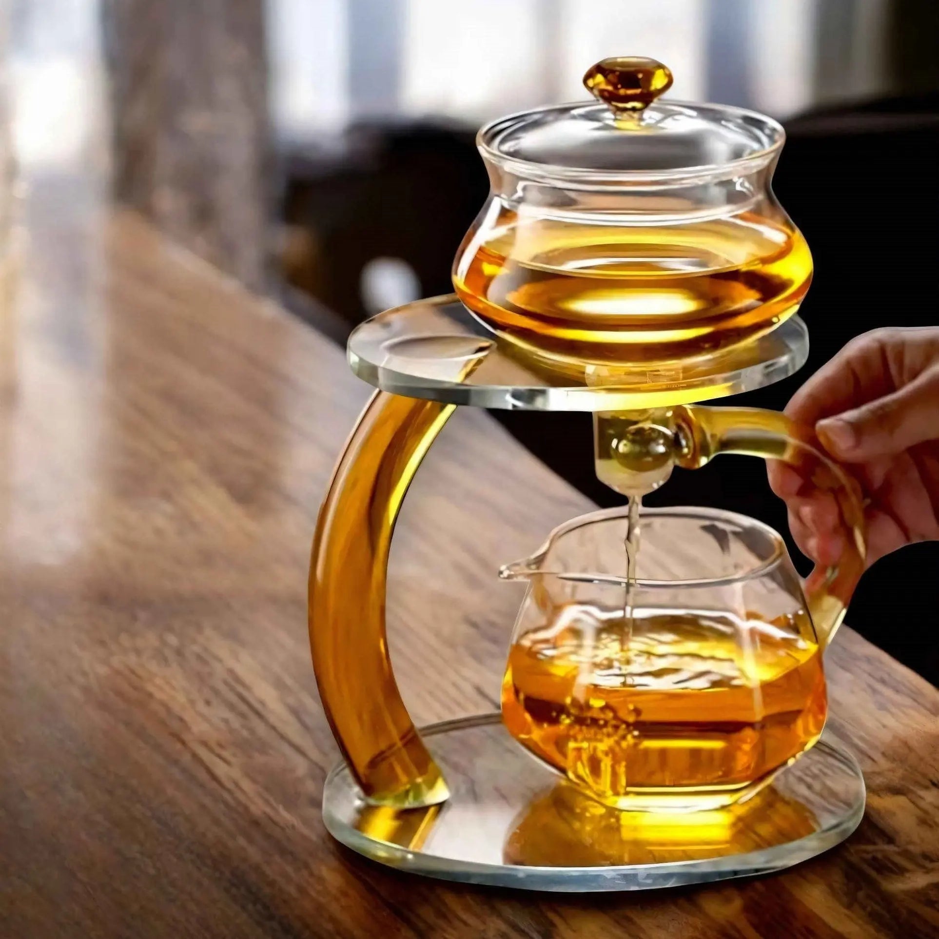 Elegant Glass Teapot with Infuser – Magnetic Filtration and Heat-Resistant Design 3