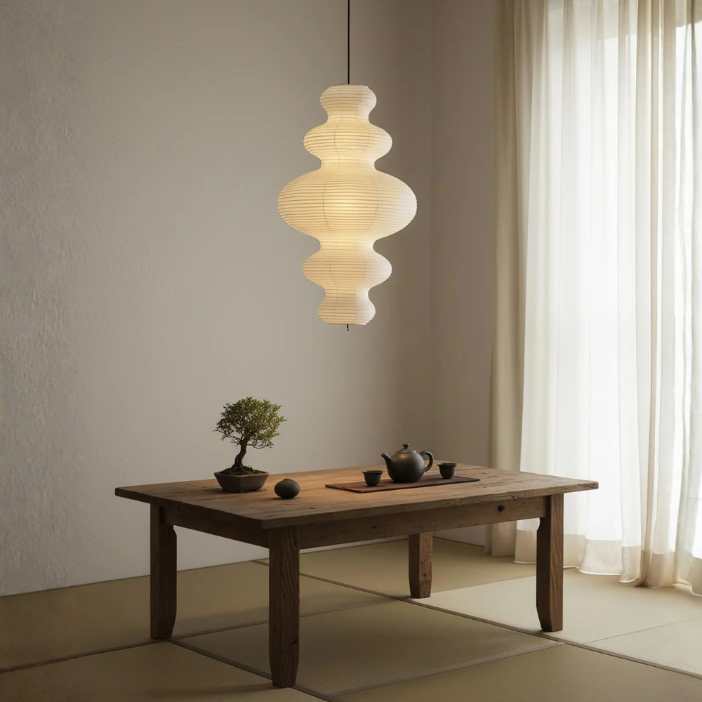 Elegant Handcrafted Rice Paper Pendant Lamp – Unique Kitchen Pendant Lighting Fixture 3