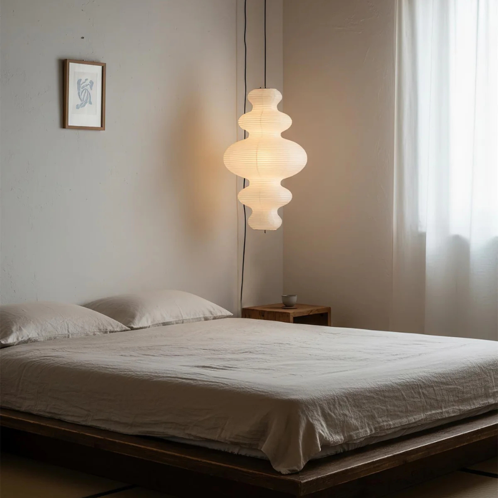 Elegant Handcrafted Rice Paper Pendant Lamp – Unique Kitchen Pendant Lighting Fixture 5