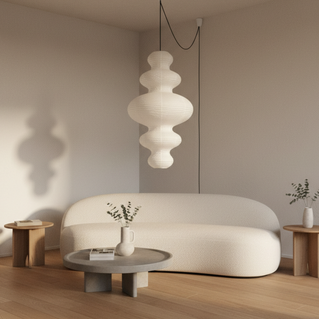 Elegant Handcrafted Rice Paper Pendant Lamp – Unique Kitchen Pendant Lighting Fixture 6