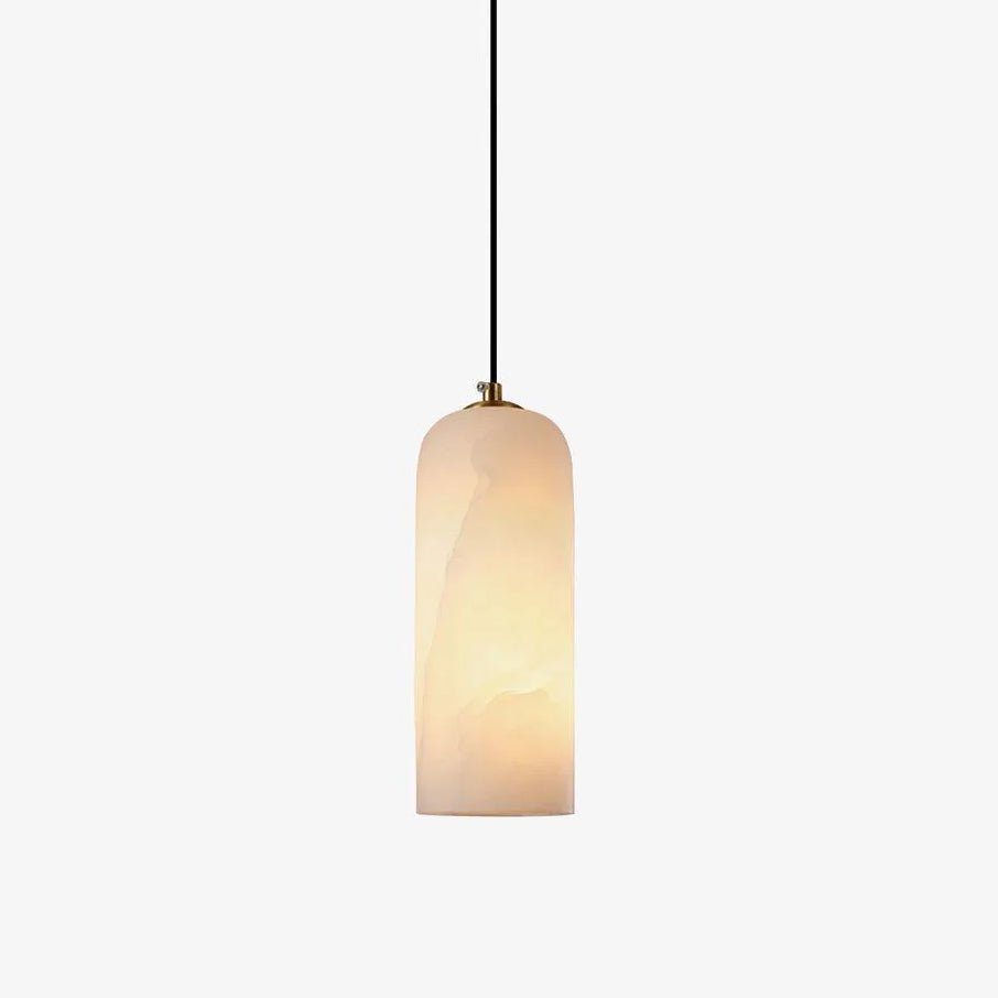 Elegant Modern Alabaster Pendant Light – Stylish Brass Finish for Kitchen Island 6