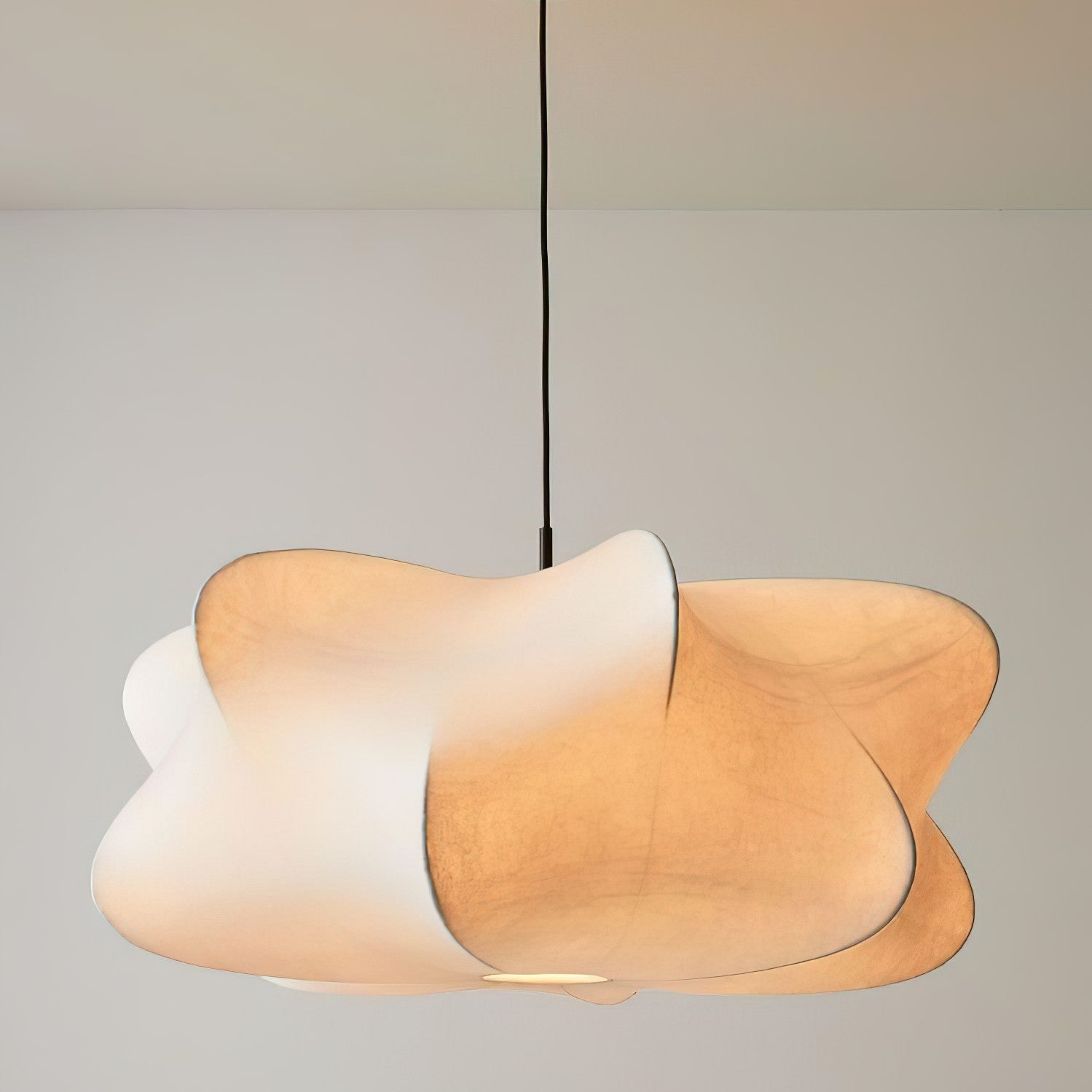Elegant Silk Cocoon Pendant Light – Modern Design with Adjustable Hanging Cable 0