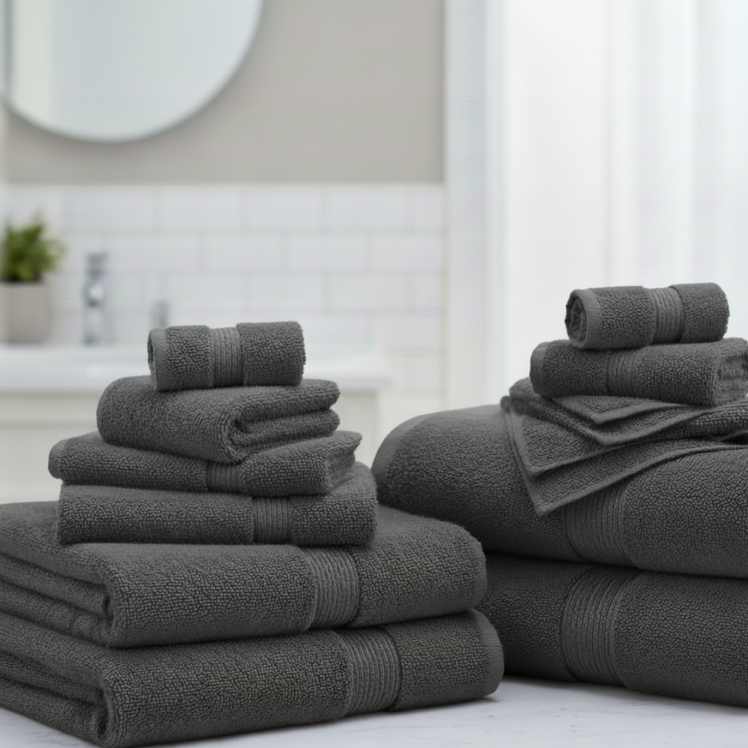 Heavyweight 16-Piece Cotton Spa Bundle – Hotel Quality Towel Set