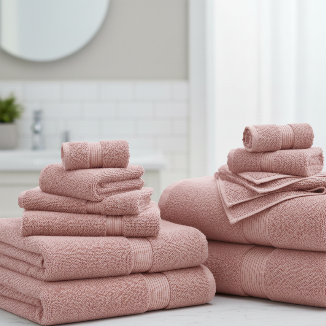 Heavyweight 16-Piece Cotton Spa Bundle – Hotel Quality Towel Set