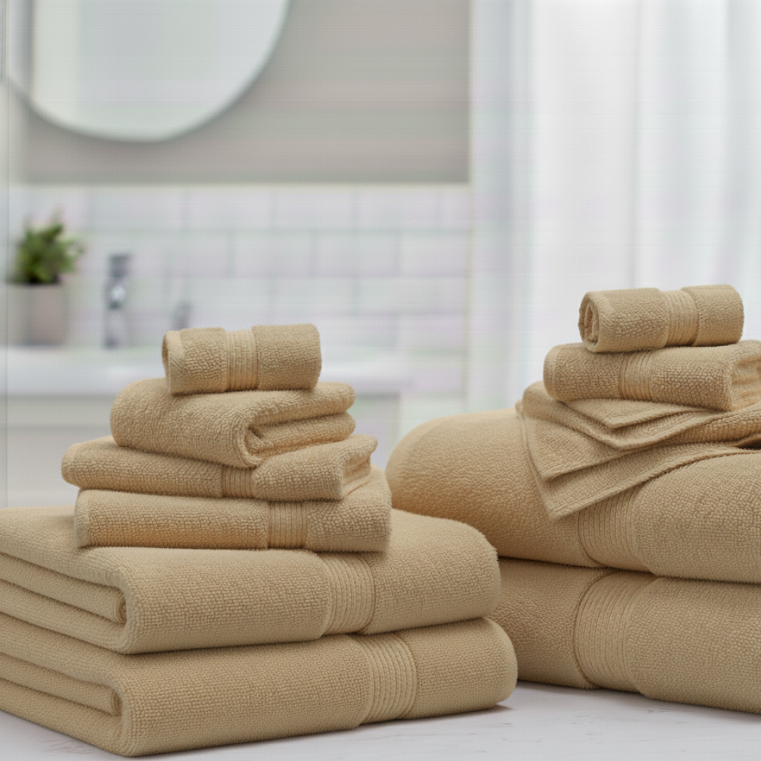 Heavyweight 16-Piece Cotton Spa Bundle – Hotel Quality Towel Set