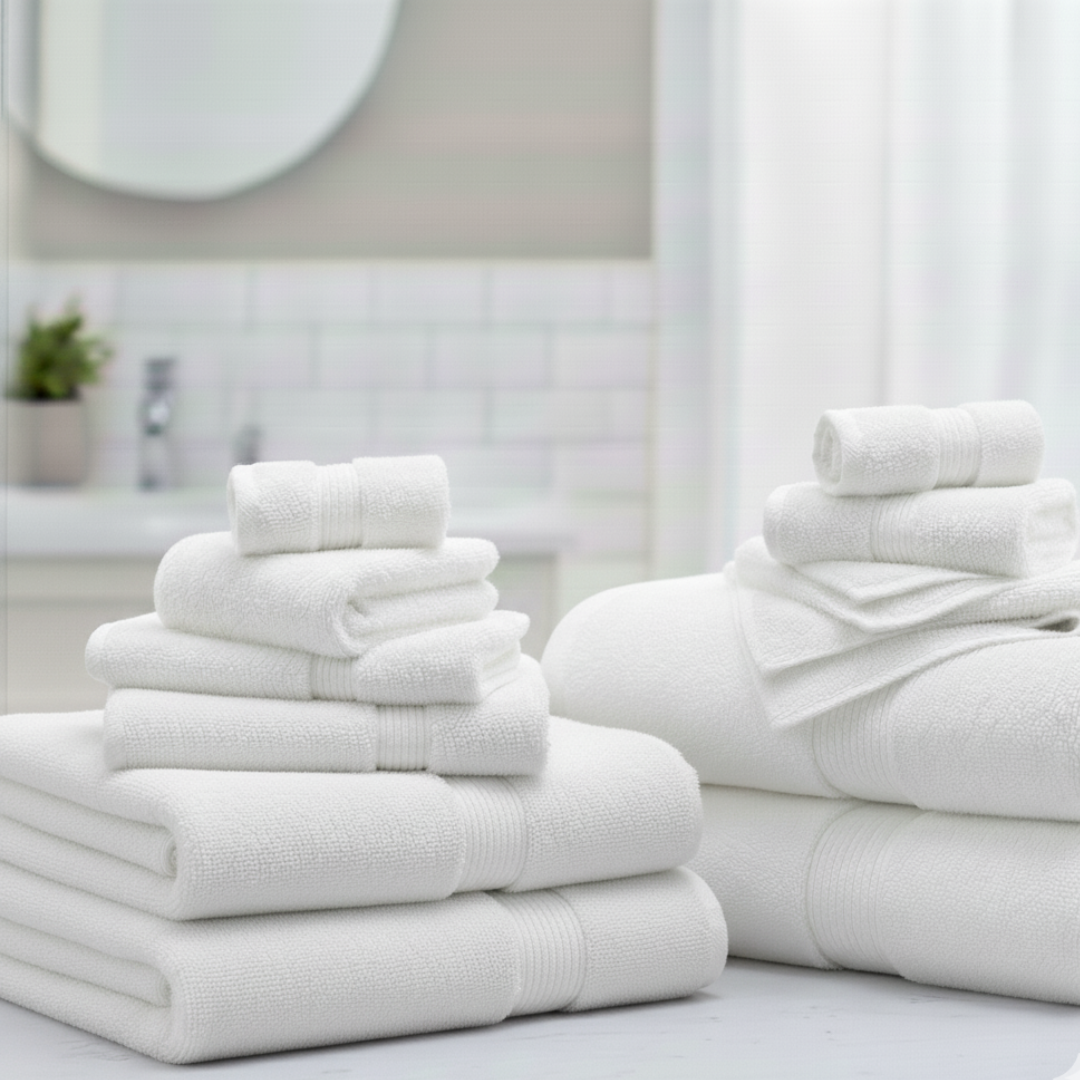 Heavyweight 16-Piece Cotton Spa Bundle – Hotel Quality Towel Set