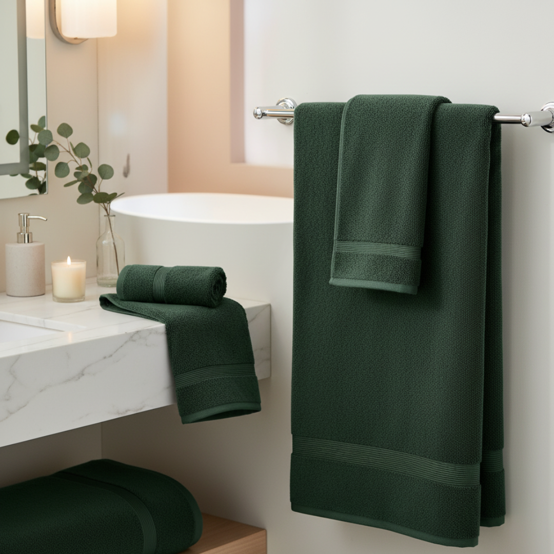 Heavyweight 6-Piece Cotton Spa Bundle – Hotel Quality Towel Set