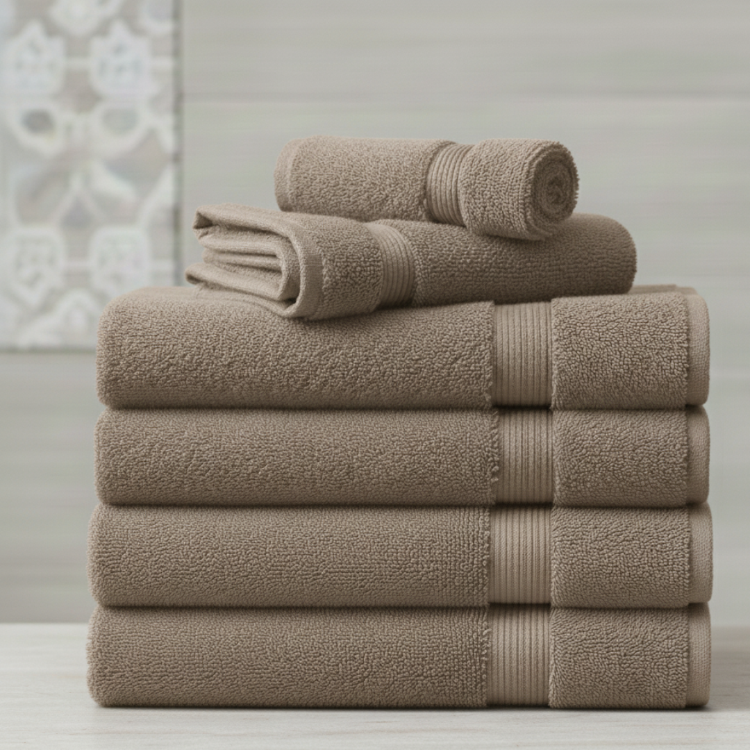Heavyweight 6-Piece Cotton Spa Bundle – Hotel Quality Towel Set