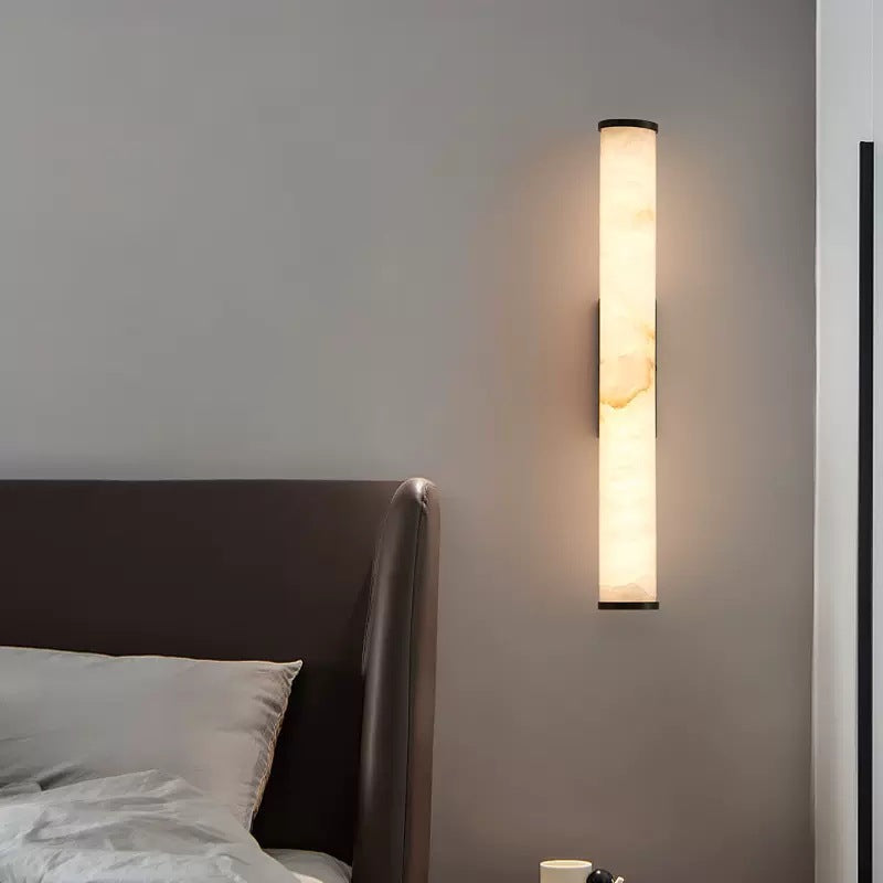 Modern Minimalist Wall Sconce – Elegant Marble Design with Warm White LED Light 4