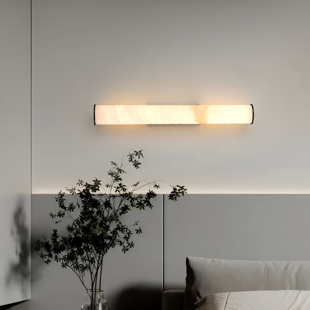 Modern Minimalist Wall Sconce – Elegant Marble Design with Warm White LED Light 7