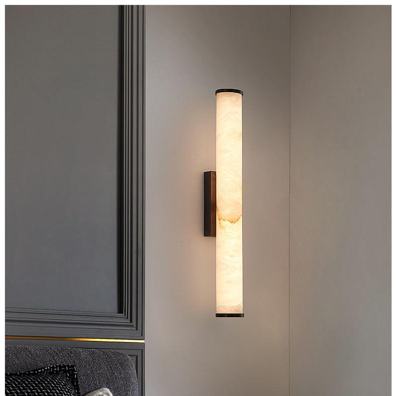Modern Minimalist Wall Sconce – Elegant Marble Design with Warm White LED Light 8