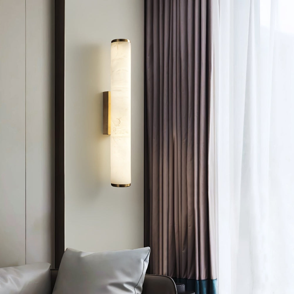 Modern Minimalist Wall Sconce – Elegant Marble Design with Warm White LED Light 9