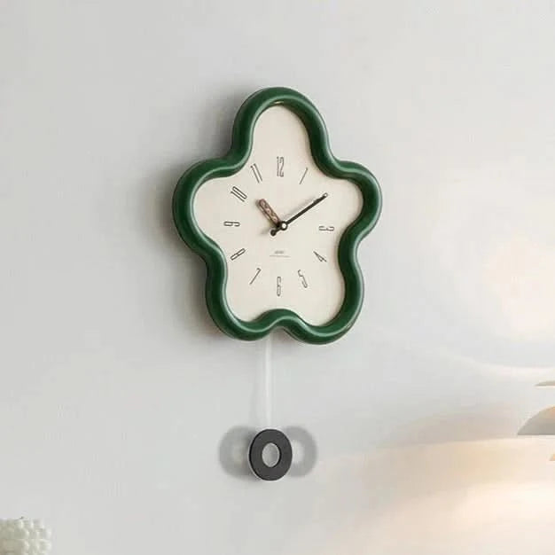 Nature-Inspired Wall Clock Decor – Elegant 3D Floral Design with Silent Sweep Movement 2