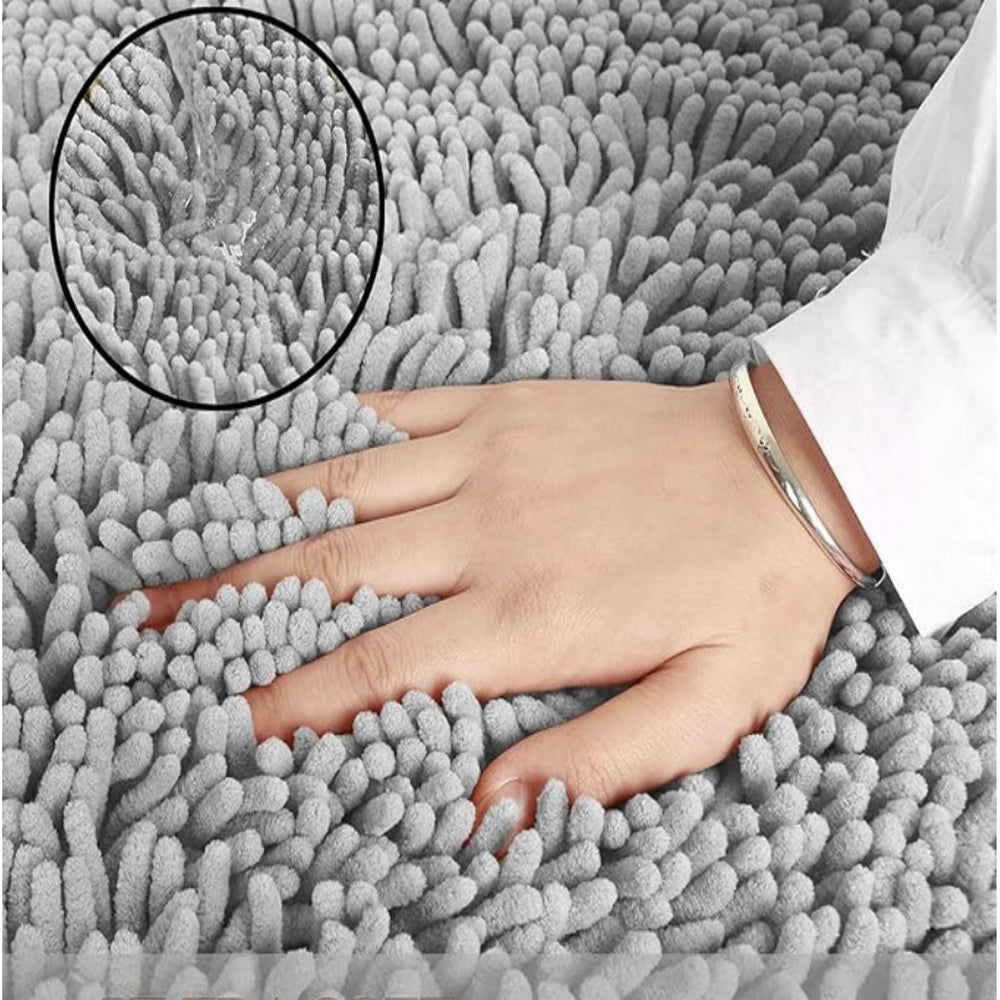 Non-Slip Ultra-Soft Chenille Bath Mat – Plush, Absorbent, and Eco-Friendly Design 1
