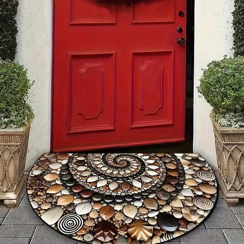 Ocean-Inspired Doormat – Coastal Spiral Design for Indoor and Outdoor Use 5
