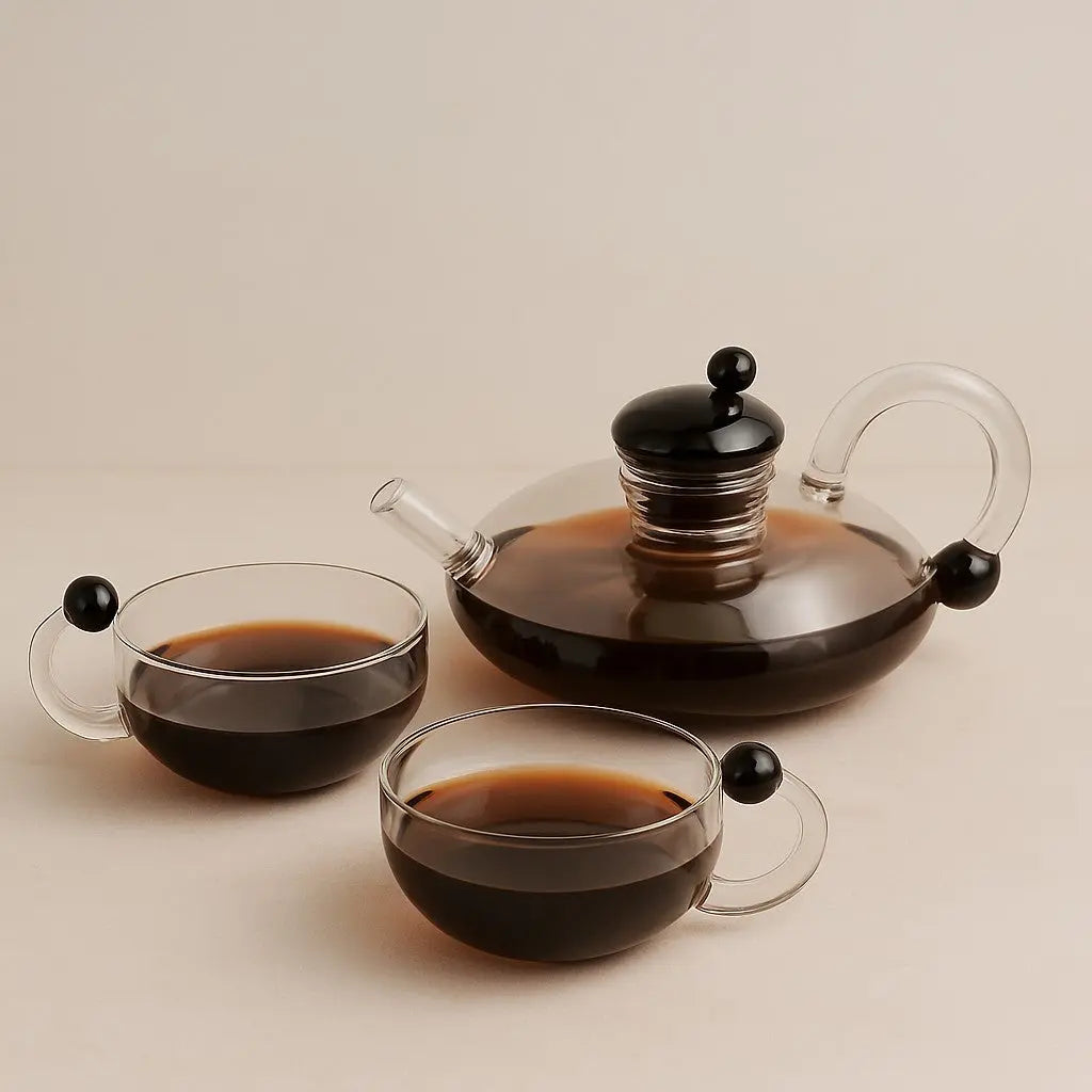 Sereno Filtration Teapot Set – Heat-Resistant Borosilicate Minimalist Modern Style