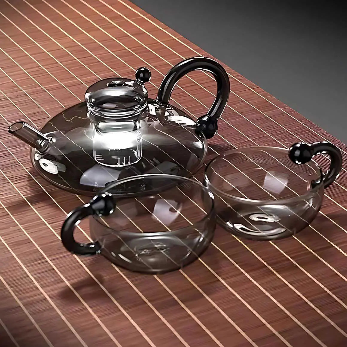 Sereno Filtration Teapot Set – Heat-Resistant Borosilicate Minimalist Modern Style