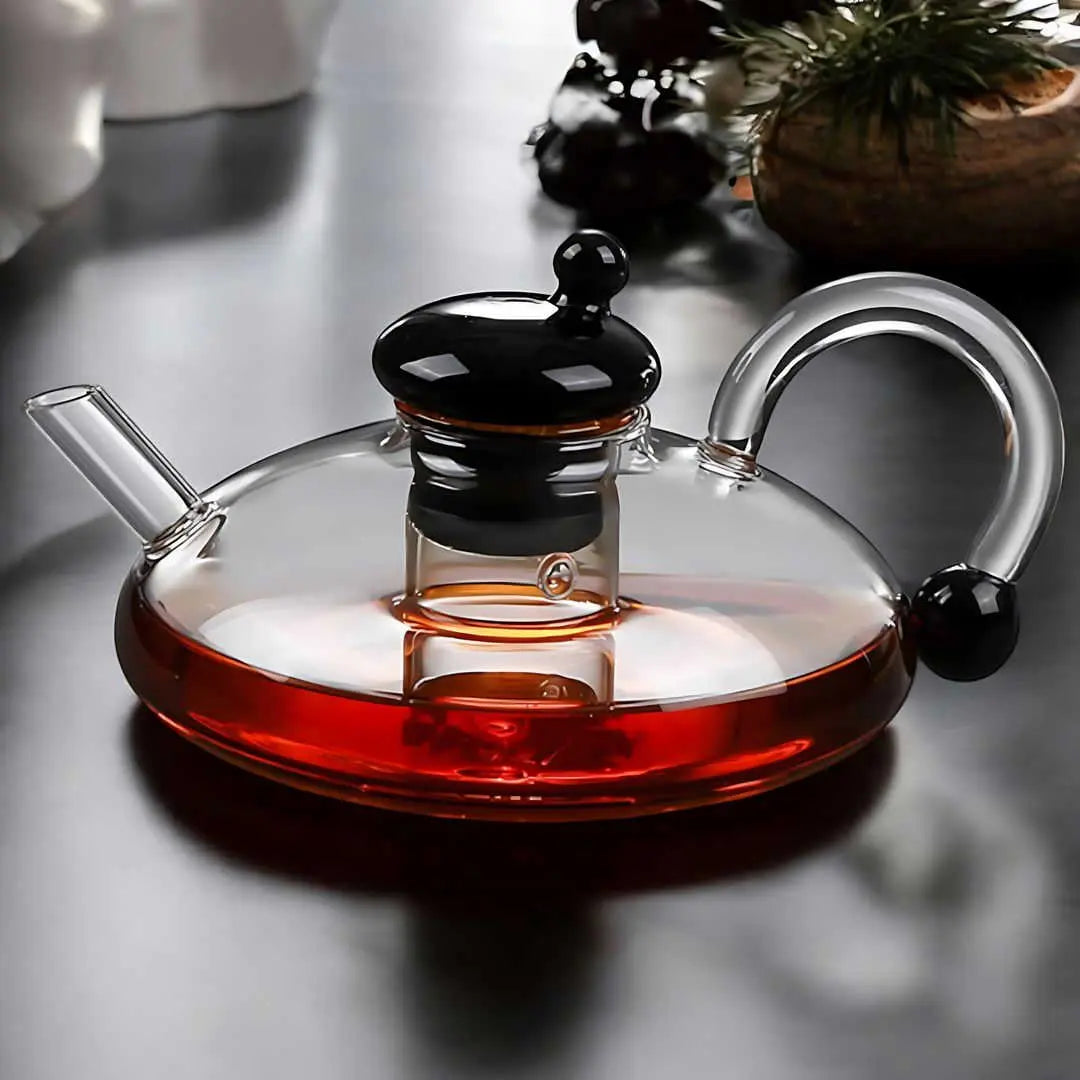 Sereno Filtration Teapot Set – Heat-Resistant Borosilicate Minimalist Modern Style