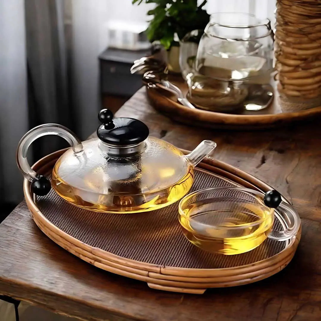 Sereno Filtration Teapot Set – Heat-Resistant Borosilicate Minimalist Modern Style