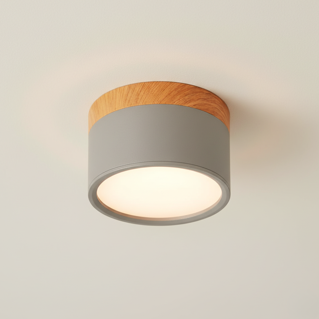Sleek Modern Flush Mount Ceiling Light – Energy-Efficient LED Aluminum Fixture 13