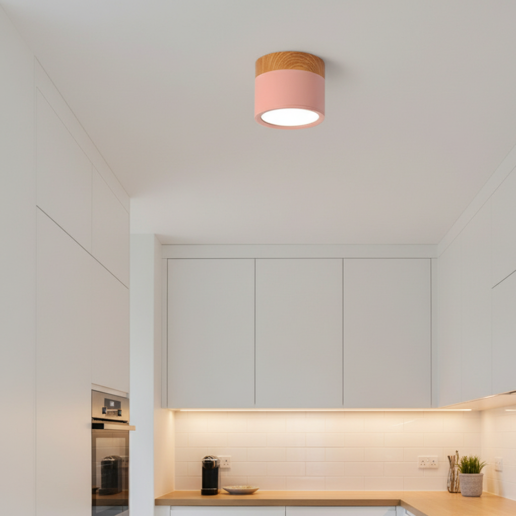 Sleek Modern Flush Mount Ceiling Light – Energy-Efficient LED Aluminum Fixture 4