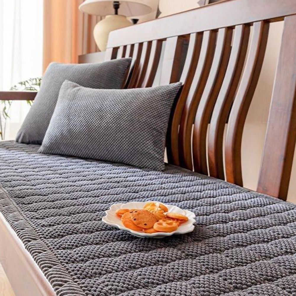 Soft Corduroy Couch Cover – Comfortable, Durable, Anti-Slip Design for Protection 4