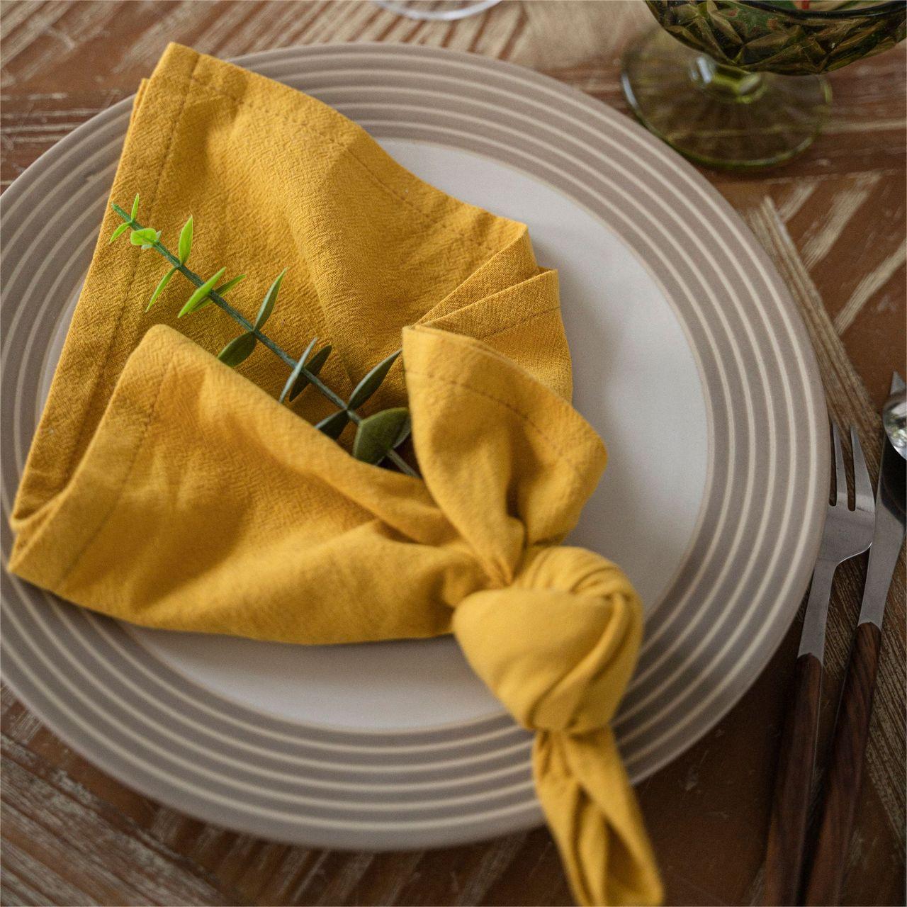 Soft Cotton Dining Napkins Set – Durable, Elegant, Machine Washable 9