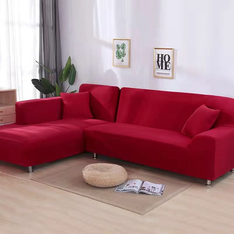 Stretch Sofa Slipcover – Luxurious Velvet Non-Slip Protection for L-Shape Couches