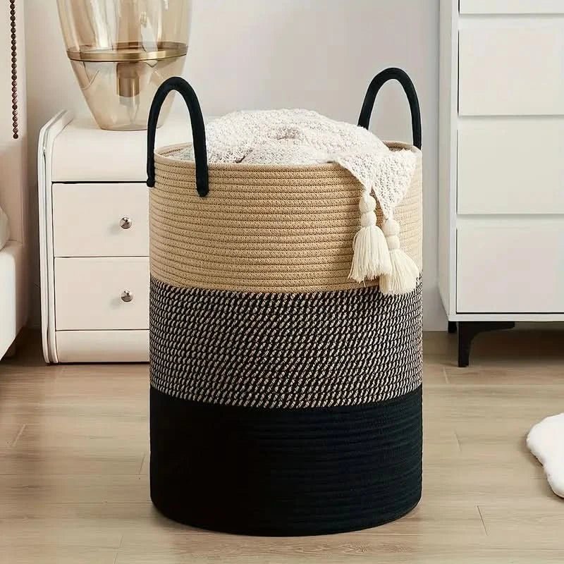Stylish Laundry Hamper – Durable Woven Rope with Generous Capacity 3