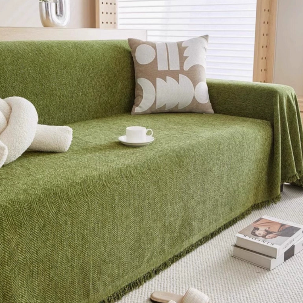 Stylish Waterproof Couch Cover – Modern Pet-Friendly Design with Chenille Fabric 0