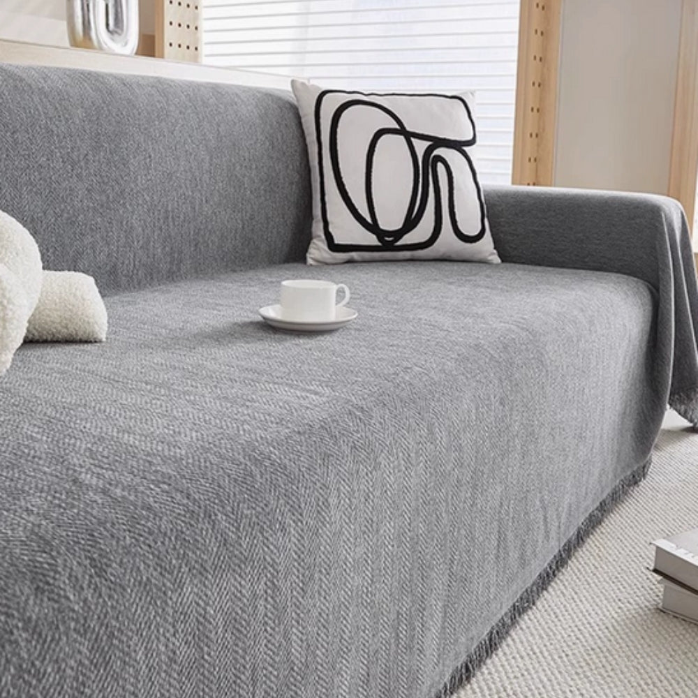 Stylish Waterproof Couch Cover – Modern Pet-Friendly Design with Chenille Fabric 1