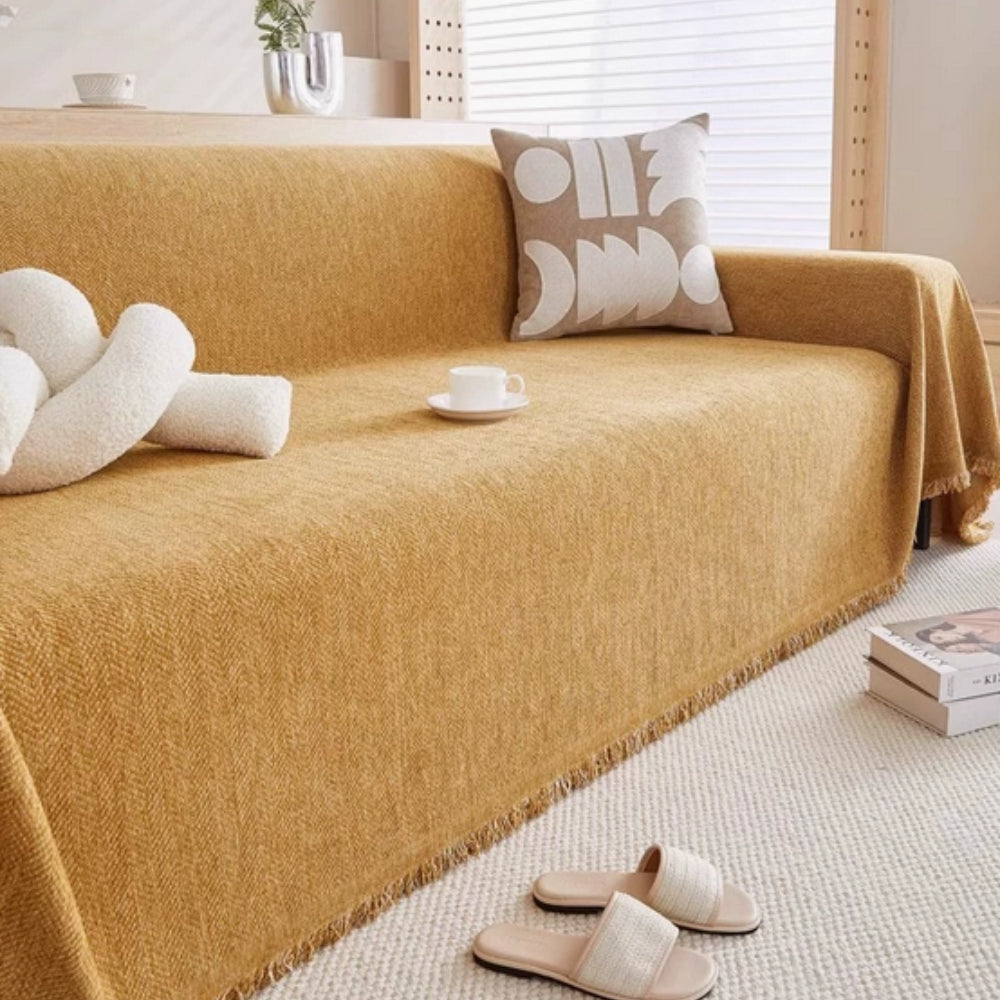 Stylish Waterproof Couch Cover – Modern Pet-Friendly Design with Chenille Fabric 3