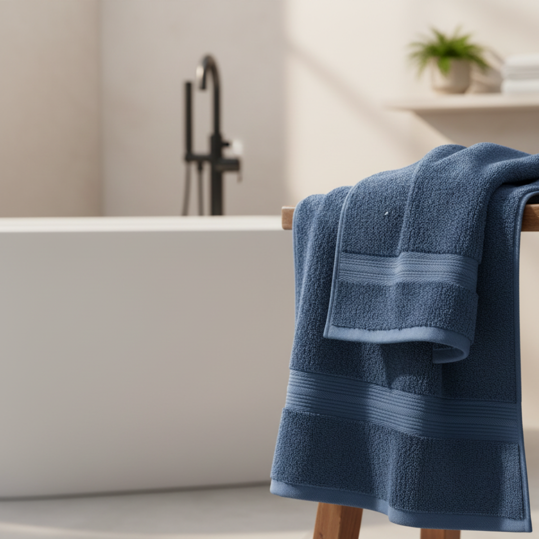 Ultrasoft 8-Piece Egyptian Cotton Towel Set – Charcoal Gray Luxury Bath Bundle