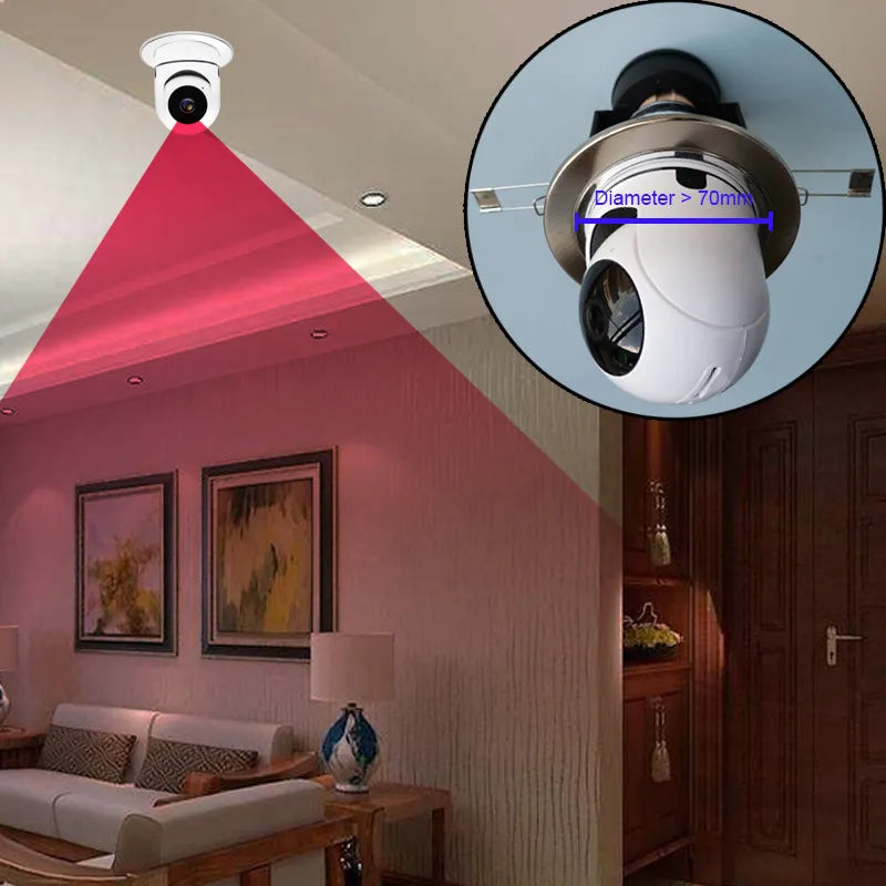 WiFi Bulb Camera – 360° Smart Security Monitor for Chic Home Style