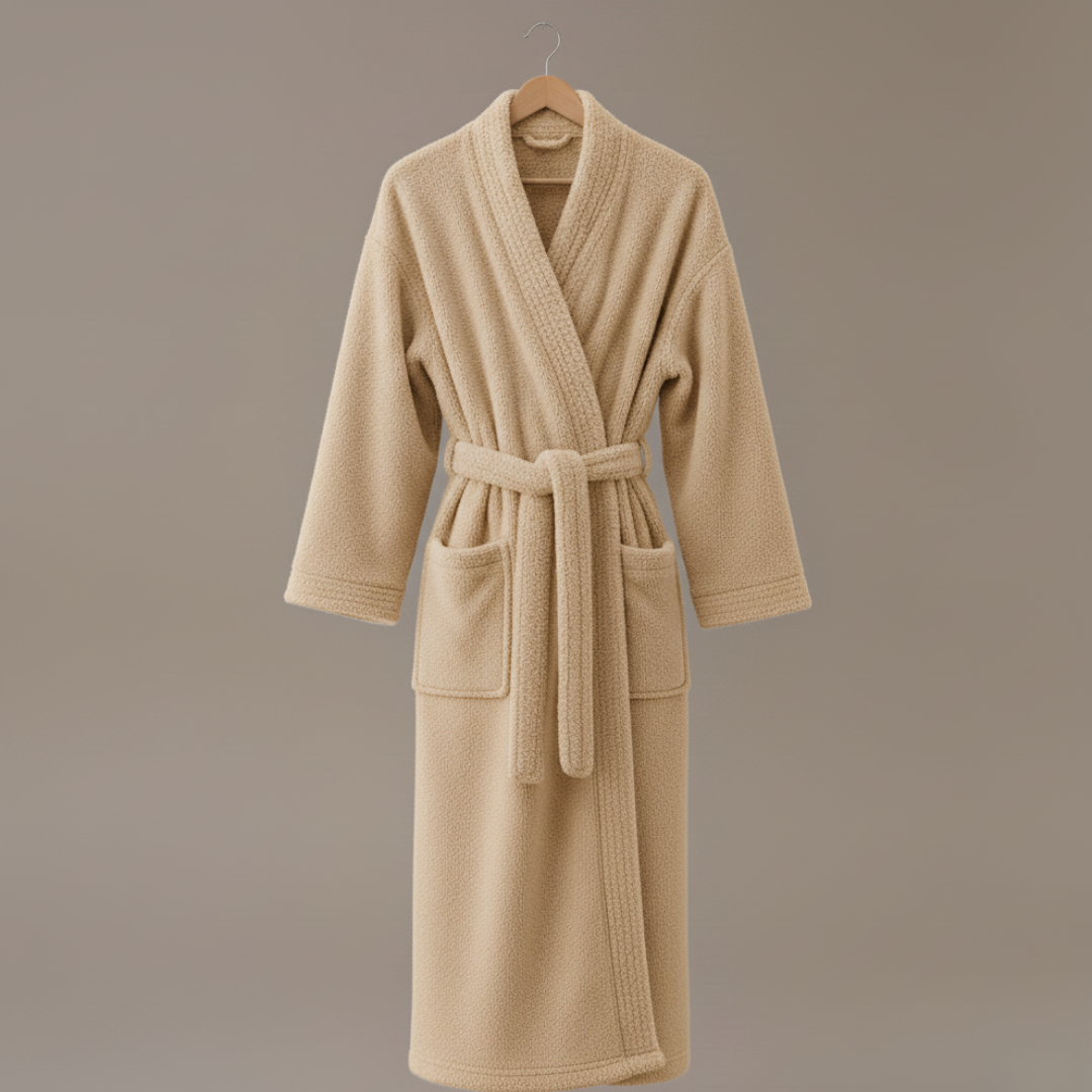 Women’s Plush Fleece Bathrobe Ankle Length Soft Cozy Robe